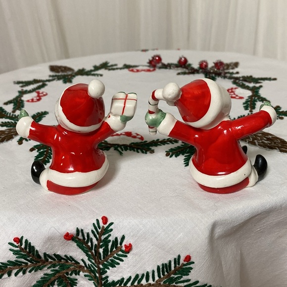 RARE! Vintage 1957’s NAPCO Japan Kitsch Santa’s candle climber  figurines! - Picture 7 of 16